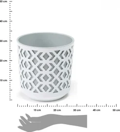 Donica Etnic biało-szara 25xh27 cm * HowHomely Clearance