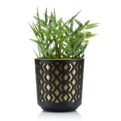 Donica Etnic czarno-złota 25xh27 cm * HowHomely Clearance