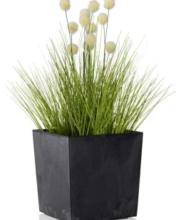 Donica Flore Czarny Beton h25x25 cm * HowHomely Best