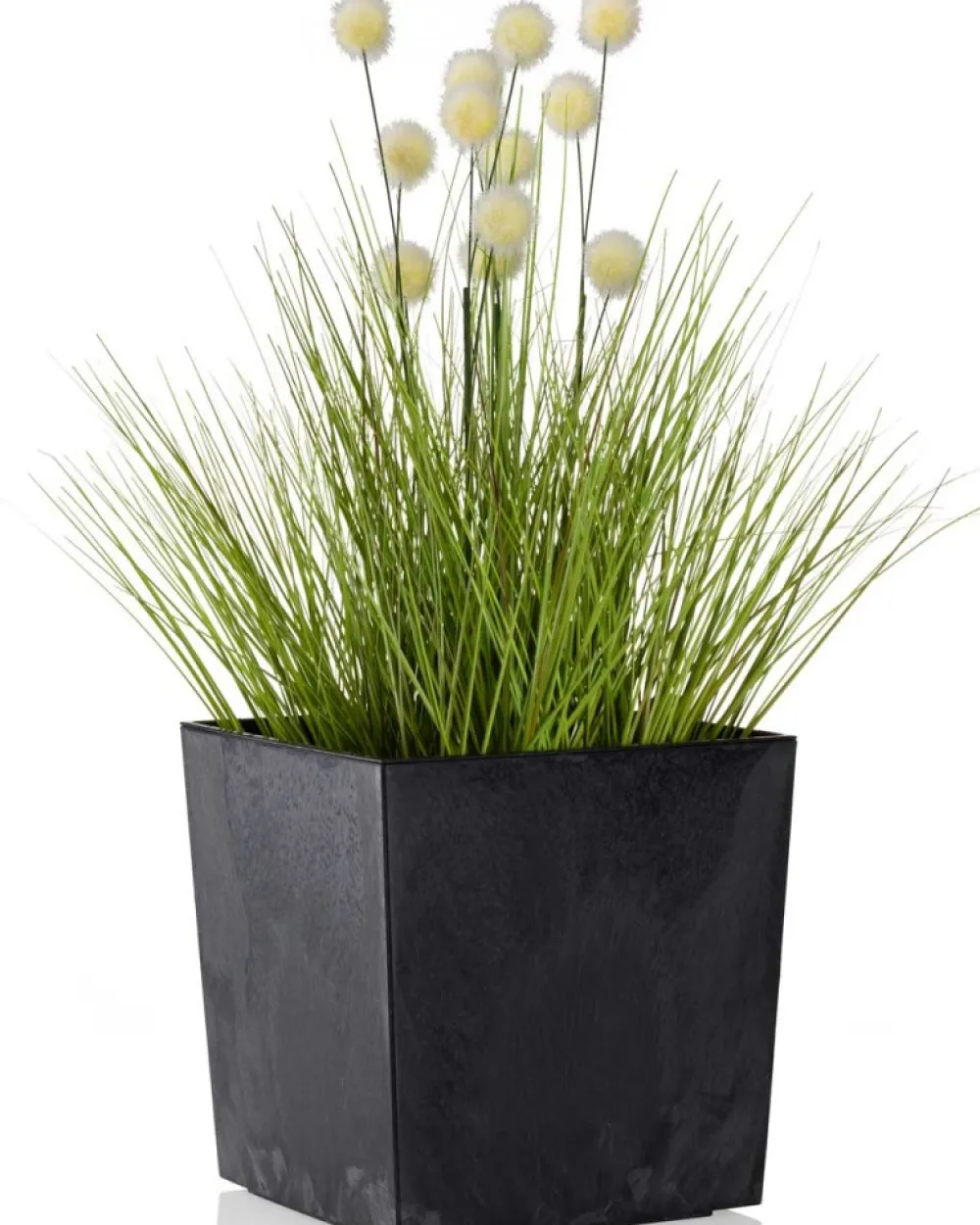 Donica Flore Czarny Beton h25x25 cm * HowHomely Best