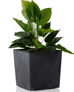 Donica Flore Czarny Beton h25x25 cm * HowHomely Best