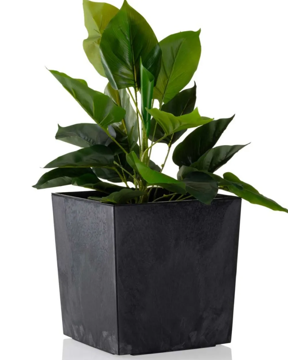 Donica Flore Czarny Beton h25x25 cm * HowHomely Best