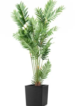 Donica Flore Riflo czarna h30x30 cm * HowHomely New