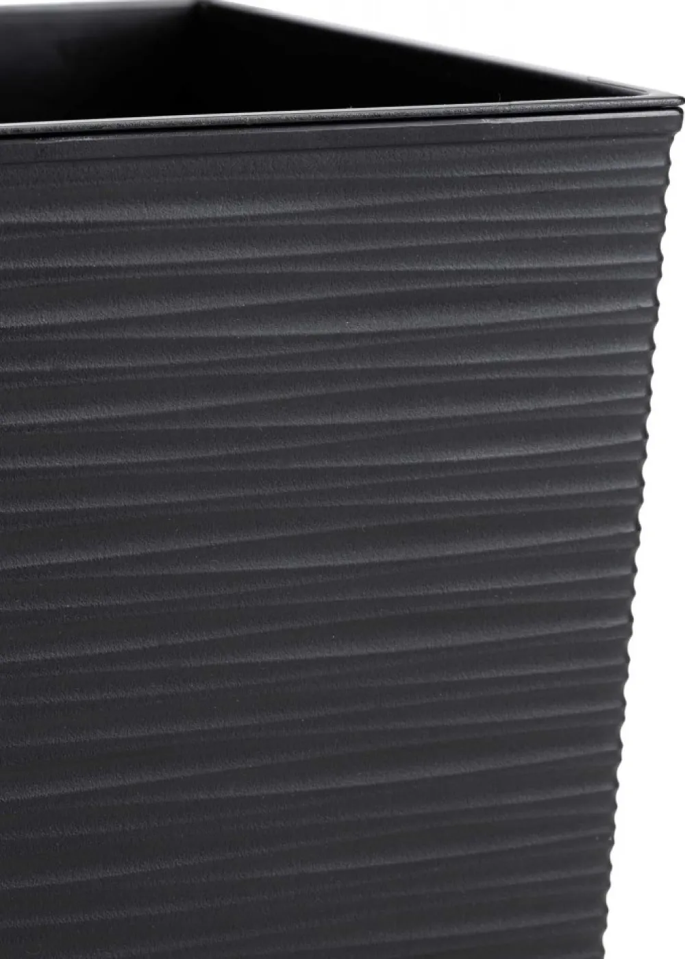 Donica Flore Riflo czarna h30x30 cm * HowHomely New