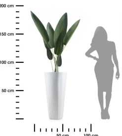 Donica Mora wysoka biała 39xh81 cm * HowHomely Best
