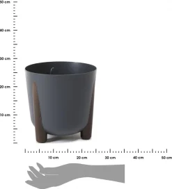 Donica Moss ECO recykling antracyt 26xh25 cm * HowHomely Outlet