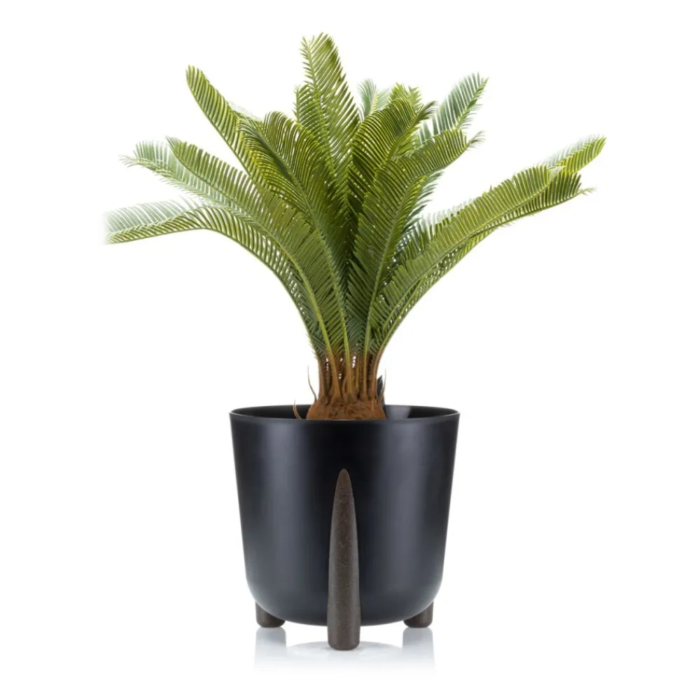 Donica Moss ECO recykling czarna 26xh25 cm * HowHomely