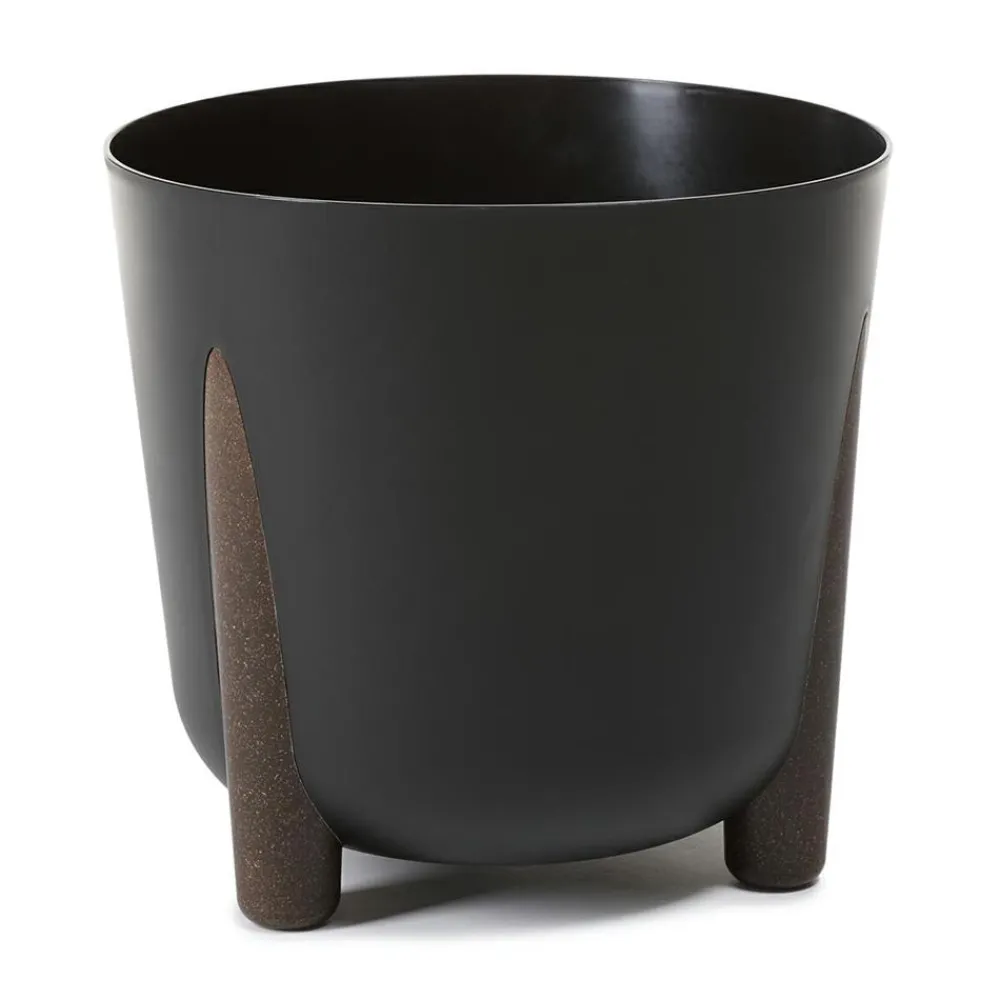 Donica Moss ECO recykling czarna 26xh25 cm * HowHomely