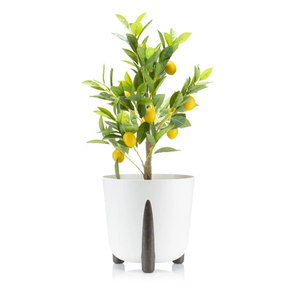 Donica Moss ECO recykling złamana biel 30xh28 cm * HowHomely Outlet