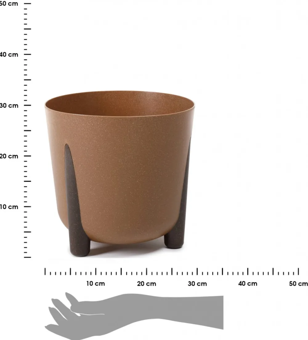 Donica Moss ECO wood naturalne drewno 30xh28 cm * HowHomely Outlet