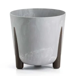 Donica Moss recykling szary beton 26xh25 cm * HowHomely Clearance