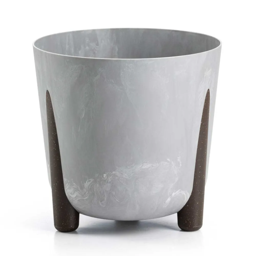 Donica Moss recykling szary beton 26xh25 cm * HowHomely Clearance