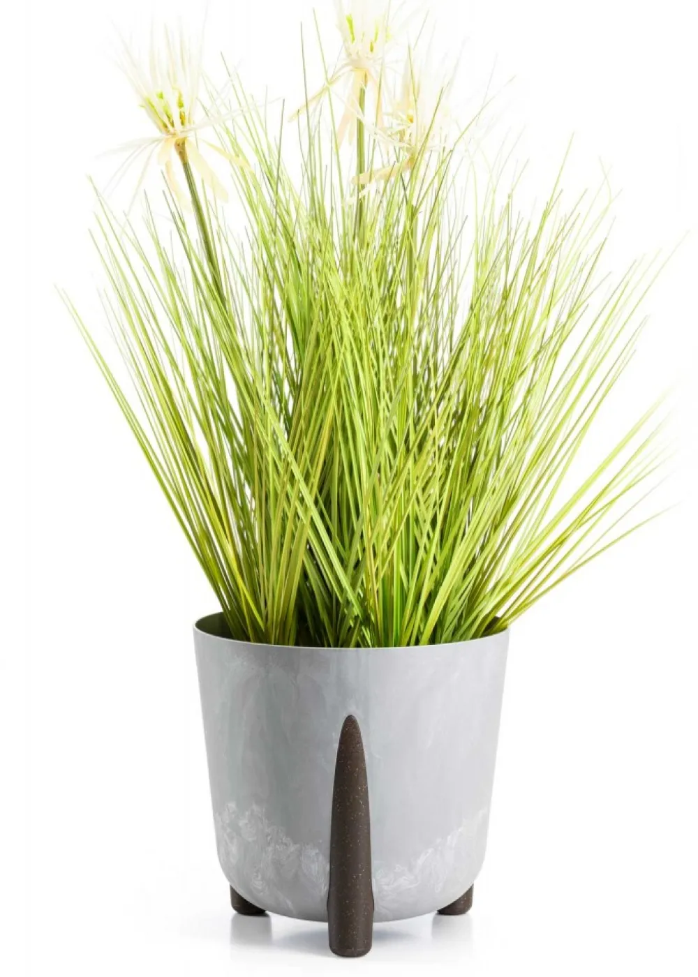 Donica Moss recykling szary beton 26xh25 cm * HowHomely Clearance