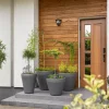 Donica ogrodowa Purea antracyt h49,4x55,4 cm * HowHomely Discount