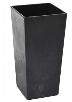 Donica Porto Czarny Beton h57x29x29 cm * HowHomely Best