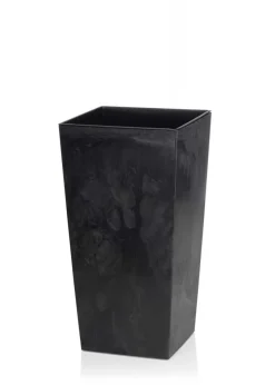 Donica Porto Czarny Beton h46x25x25 cm * HowHomely Clearance