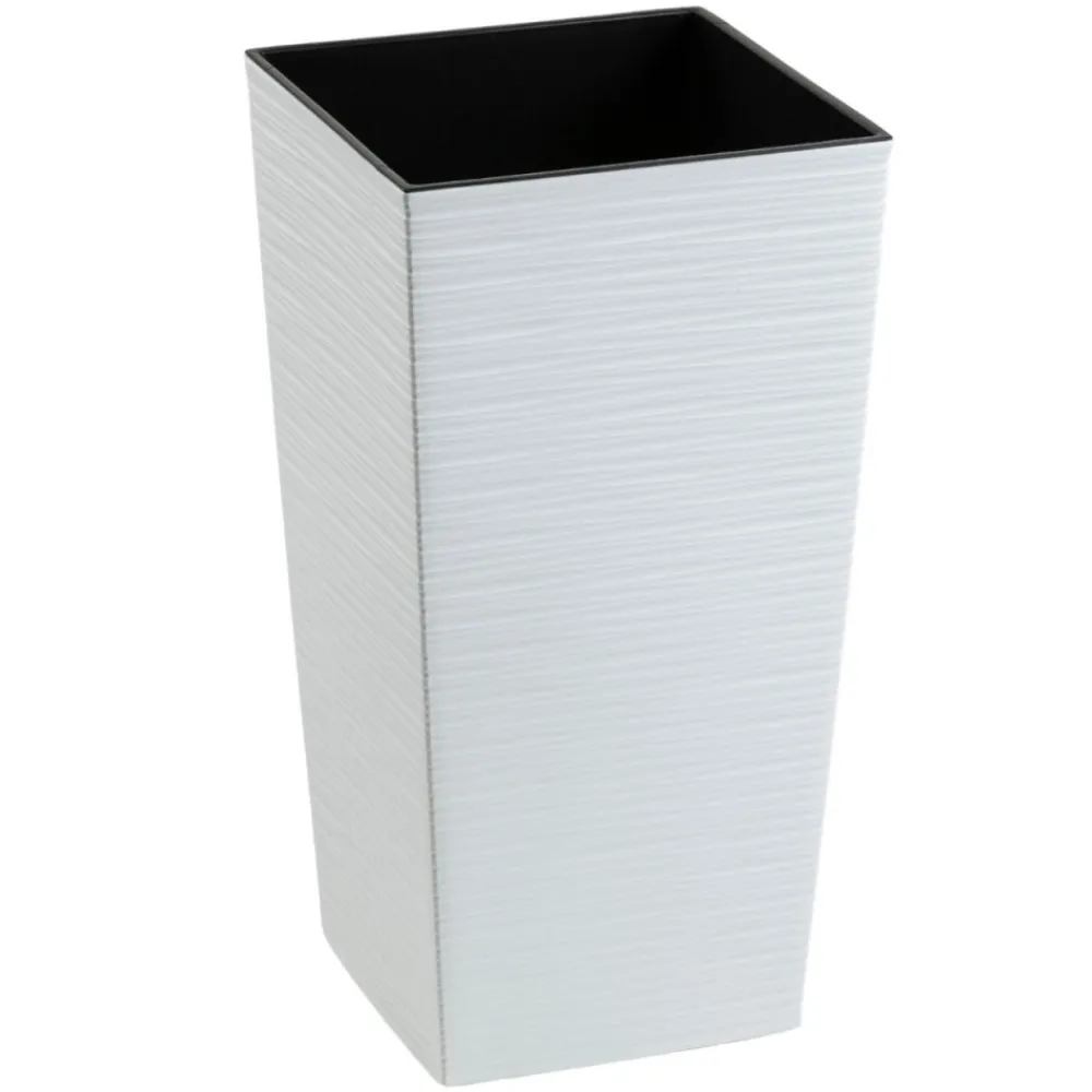 Donica Porto Riflo biała h46,5x24,7x24,7 cm * HowHomely Best