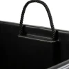 Donica Porto Riflo czarna h75x39,6x39,6 cm * HowHomely Outlet