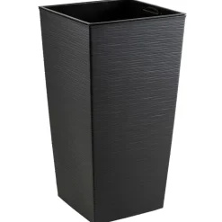 Donica Porto Riflo czarna h75x39,6x39,6 cm * HowHomely Outlet