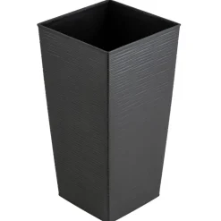 Donica Porto Riflo czarna h57x30x30 cm * HowHomely