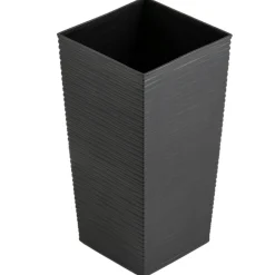 Donica Porto Riflo czarna h36x19x19 cm * HowHomely Hot
