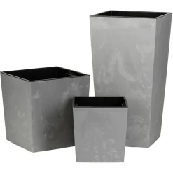 Donica Porto Szary Beton h75x39,6x39,6 cm * HowHomely Hot