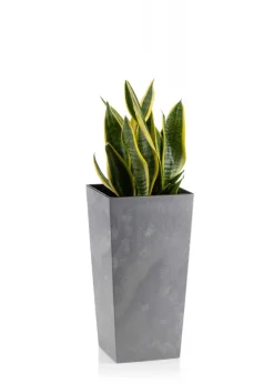 Donica Porto Szary Beton h46x25x25 cm * HowHomely Hot