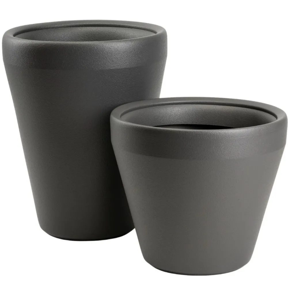 Donica Purea wysoka antracyt h51,2x39,5 cm * HowHomely Outlet