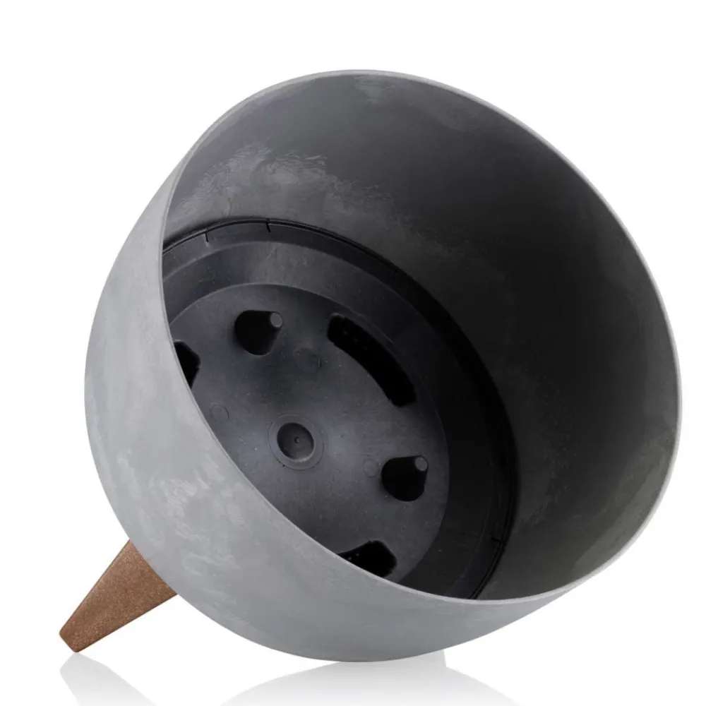 Donica Rosa ECO szary beton 29xh18 cm * HowHomely Discount