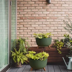 Donica Rosa linea ECO recykling biała 24xh15 cm * HowHomely Discount