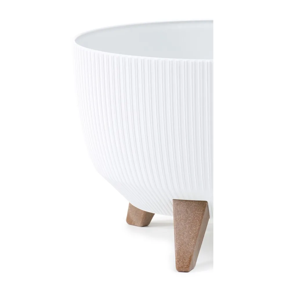 Donica Rosa linea ECO recykling biała 24xh15 cm * HowHomely Discount