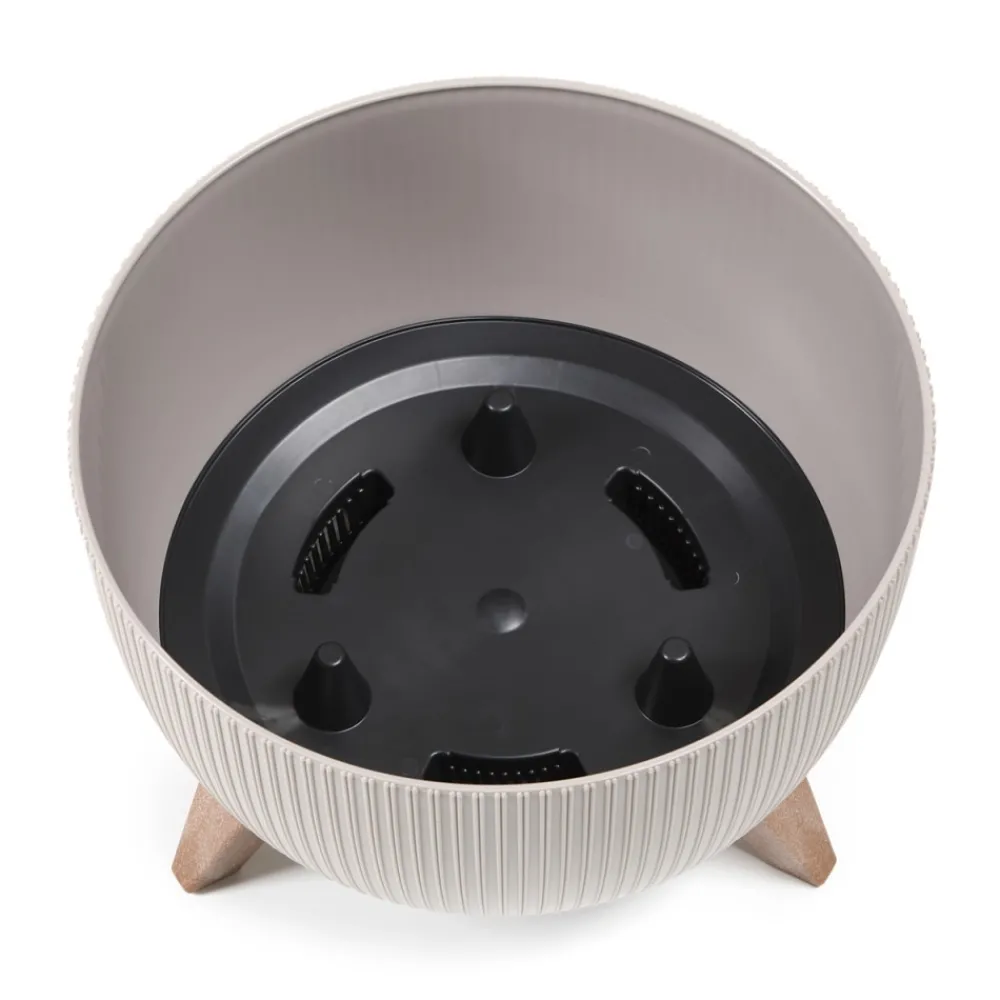 Donica Rosa linea ECO wood zielona 24xh15 cm * HowHomely