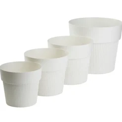 Donica SILVA LINE recykling kremowa h11,5x13,2 cm * HowHomely Best