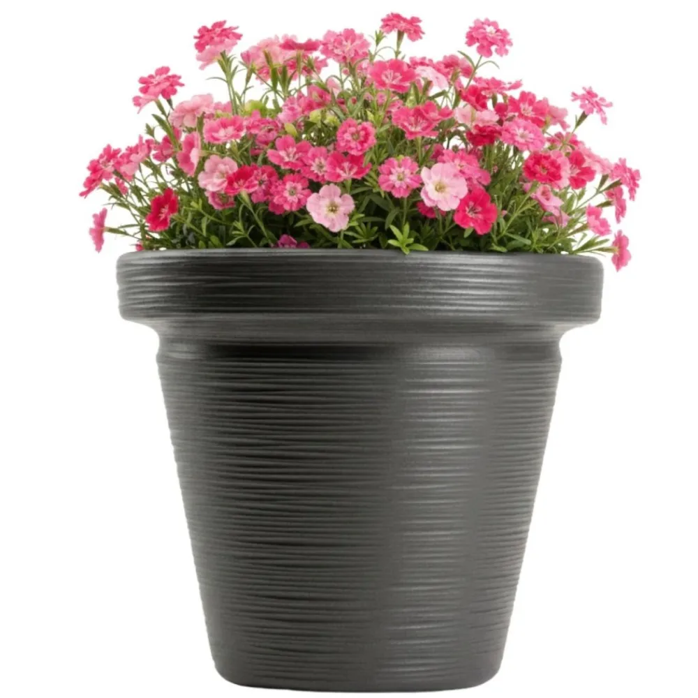 Donica Srtia Riflo antracyt h33,9x39 cm * HowHomely