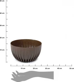 Donica Stripped ECO coffee espresso 24xh14 cm * HowHomely Sale
