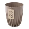Donica Stripped ECO coffee latte 25xh30 cm * HowHomely Best