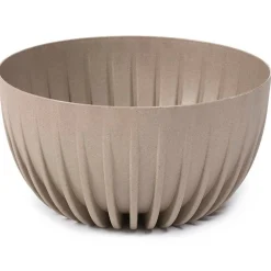 Donica Stripped ECO coffee latte 30xh16 cm * HowHomely Outlet