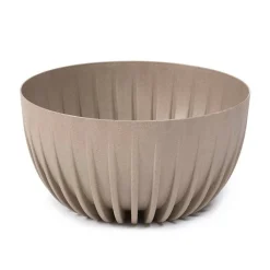 Donica Stripped ECO coffee latte 24xh14 cm * HowHomely
