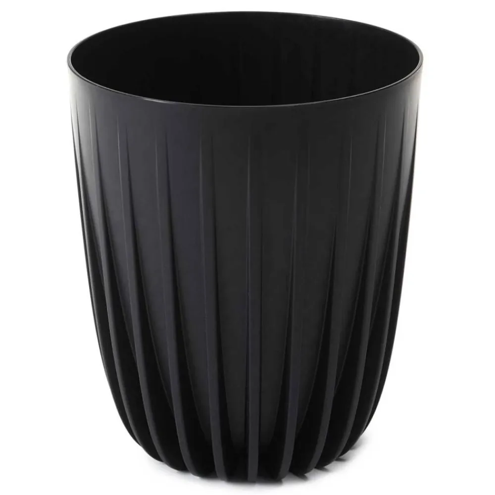 Donica Stripped ECO recykling czarna 39xh46 cm * HowHomely Best