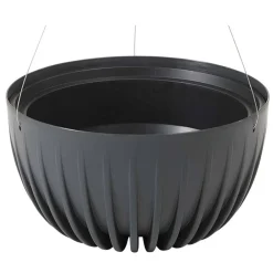 Donica Stripped ECO recykling wisząca antracytowa 24xh14 cm * HowHomely Online
