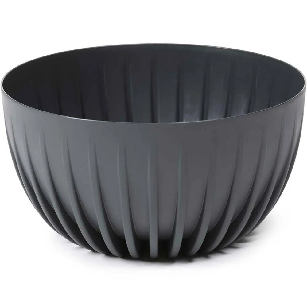 Donica Stripped ECO recykling antracytowa 30xh16 cm * HowHomely Best