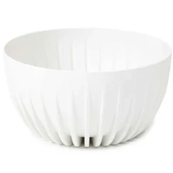 Donica Stripped ECO recykling biała 30xh16 cm * HowHomely Outlet
