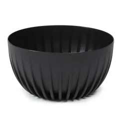 Donica Stripped ECO recykling czarna 24xh14 cm * HowHomely