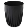 Donica Stripped ECO recykling czarna 30xh36 cm * HowHomely