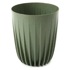Donica Stripped ECO wood zielona 30xh36 cm * HowHomely Hot