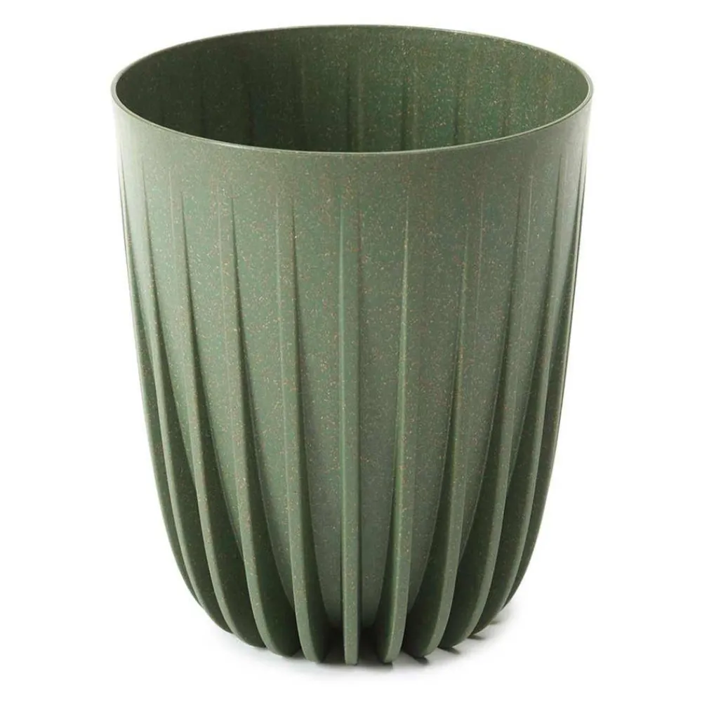 Donica Stripped ECO wood zielona 30xh36 cm * HowHomely Hot