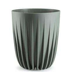 Donica Stripped recykling szarozielona h30x25 cm * HowHomely Sale