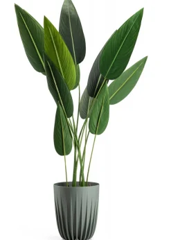 Donica Stripped recykling szarozielona h30x25 cm * HowHomely Sale