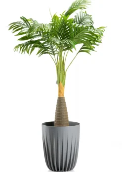 Donica Stripped szara h30x25 cm * HowHomely Discount