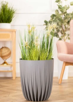 Donica Stripped szara h30x25 cm * HowHomely Discount